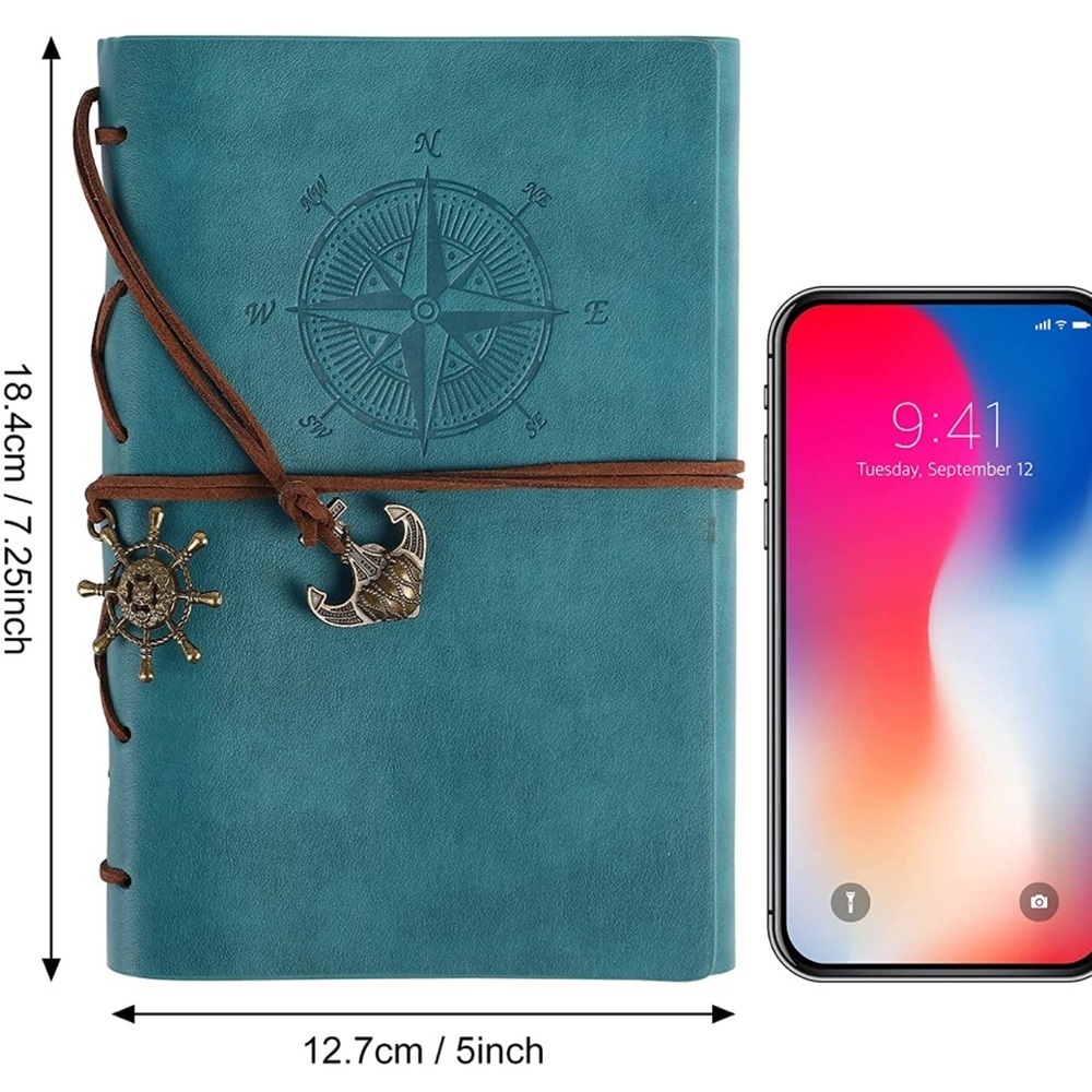 🗝 Leather Password Book Journal Travel Diary 📔 - Picture 13 of 16